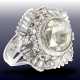 Ring: vintage Diamantring mit außergewöhnlich großem Mittelstein im Rosenschliff - Foto 1