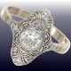 Ring: antiker Goldschmiedering mit schönem Altschliffdiamanten von ca. 0,75ct, Handarbeit - photo 1