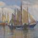 HORST BAUER 1885 - 1948/50 Segelboote Gouache auf Papier. - Foto 1