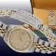 Armbanduhr: luxuriöse vintage Damenuhr von Rolex, Lady-Datejust mit Diamant-Zifferblatt, Stahl/Gold, Originalbox - Foto 1