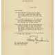Typed letter signed `George Gershwin` to his music teacher Joseph Schillinger - Foto 1