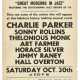 Small format concert poster for Charlie Parker headlining Great Moderns in Jazz at Town Hall, New York, on Saturday 30 October 1954 - Foto 1