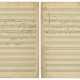 Two autograph music manuscripts of trumpet parts for the songs Swedish Schnapps and Back Home Blues, used during recording of the album Swedish Schnapps, 1951 - фото 1