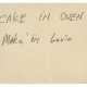 Three autograph notes from Charlie Parker to his common-law wife Chan Parker, early 1950s - фото 1