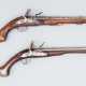 Militärische Steinschlosspistole, deutsch oder Belgien um 1770 - und eine 2. Pistole - photo 1
