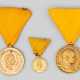 Ungarische Feuerwehr-Medaille und österreichische Feuerwehr-Medaille für 25 Jahre mit Miniatur Monarchie - Foto 1