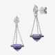 Fancy Ohrstecker verziert mit Amethysten, Brillanten und Saphiren - photo 1