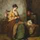 Joseph Moseley Barber. Strickende Mutter mit ihrem kleinen Kind - фото 1
