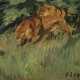 Otto Dill. Zwei Löwen auf der Pirsch - photo 1