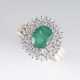 Vintage Smaragd-Brillant-Ring - photo 1
