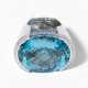 Aquamarin-Saphir-Brillant-Ring - Foto 1