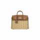 A LIMITED EDITION GOLD SWIFT LEATHER & OSIER PICNIC BIRKIN 25 WITH PALLADIUM HARDWARE - фото 1