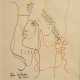 Cocteau, Jean (1889-1963) „Orphée" 1960, Farblithographie, 31/100, u. sign./num., i. Stein sign./dat., verso Klebeetikett Galerie Lochte & Co./Hbg., 68x55 (m.R. 74x60,5cm), leicht ausgeblichen - photo 1