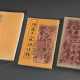 3 Diverse chinesische Holzschnitt Bücher: Sagen- und Kinderlesebuch, ca. 21x13,5/20x13cm, Gebrauchsspuren - Foto 1