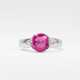 Juwelier Wempe. Natürlicher, feinfarbiger Pink-Saphir-Ring. - фото 1