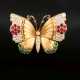 Außergewöhnliche Edelstein-Brosche 'Schmetterling'. - фото 1
