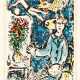 Marc Chagall (Witebsk 1887 - St.-Paul-de-Vence 1985). L'Atelier bleu. - Foto 1