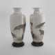 A PAIR OF SILVER VASES - фото 1