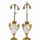 A PAIR OF LOUIS XVI ORMOLU-MOUNTED AND LOCRE PORCELAIN VASES - photo 1