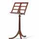 A FRENCH MAHOGANY AND BRASS MUSIC-STAND - photo 1