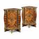 A PAIR OF LOUIS XV ORMOLU-MOUNTED KINGWOOD, AMARANTH, PLUMWOOD AND PARQUETRY ENCOIGNURES - Foto 1