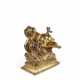 A GILT-BRONZE FIGURE OF A PUTTO ON A DOLPHIN - Foto 1