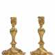 A PAIR OF FRENCH ORMOLU CANDLESTICKS - фото 1