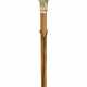A SWISS VARI-COLOR GOLD-MOUNTED WALKING STICK SET WITH A WATCH - фото 1