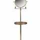 A FRENCH BRASS AND TULIPWOOD TOILET MIRROR - фото 1