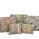 A SET OF FIVE FRENCH SILK, POLYCHROME AND METALLIC EMBROIDERED CUSHIONS - фото 1