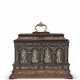 A FRENCH SILVER-GILT AND SILVER-MOUNTED BRAZILLIAN ROSEWOOD AND WALNUT CASKET - фото 1