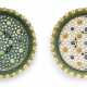 TWO FRENCH POST-PALISSY EARTHENWARE PIERCED FOOTED DISHES - фото 1
