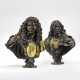 TWO PARCEL-GILT BRONZE BUSTS OF LOUIS XIV AND THE GRAND COND&#201; - Foto 1