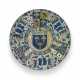 AN HISPANO-MORESQUE EARTHENWARE BLUE AND LUSTRED ARMORIAL CHARGER - фото 1