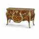 A LOUIS XV ORMOLU-MOUNTED KINGWOOD, TULIPWOOD, SATINWOOD AND MARQUETRY BOMBE COMMODE - photo 1