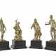 FOUR CONTINENTAL SILVER-GILT SCULPTURES - фото 1