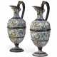 TWO FRENCH POST-PALISSY EARTHENWARE EWERS - фото 1