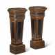 A PAIR OF FRENCH OAK AND PARCEL-EBONIZED PEDESTALS - photo 1