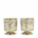 A PAIR OF GERMAN RENAISSANCE SILVER-GILT SATZBECHERS OR STACKING BEAKERS - фото 1