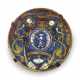 A GUBBIO MAIOLICA ARMORIAL GOLD AND RUBY LUSTRED DISH - фото 1