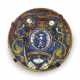 A GUBBIO MAIOLICA ARMORIAL GOLD AND RUBY LUSTRED DISH - photo 1