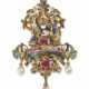 A CONTINENTAL JEWELED AND ENAMELED GOLD PENDANT OF JUDITH AND HOLOFERNES - фото 1