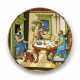 AN URBINO DATED GOLD AND RUBY LUSTRED MAIOLICA ISTORIATO PLATE - Foto 1