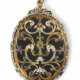A FRENCH ENAMELED GOLD PENDANT MIRROR - photo 1