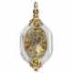 A ROCK CRYSTAL, GOLD AND ENAMEL SINGLE-HAND VERGE PENDANT WATCH - фото 1