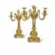 A PAIR OF LATE LOUIS XV ORMOLU TWO-LIGHT CANDELABRA - фото 1