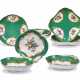 EIGHT SEVRES PORCELAIN GREEN-GROUND DISHES (COMPOTIERS) - photo 1