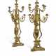 A PAIR OF FRENCH ORMOLU AND PATINATED BRONZE TEN-LIGHT CANDELABRA - фото 1