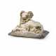 A MARBLE MODEL OF A SPANIEL, POSSIBLY A CAVALIER KING CHARLES - photo 1
