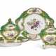 TWO SEVRES PORCELAIN GREEN-GROUND TUREENS, COVERS AND STANDS (POTS A OILLE ET PLATEAUX) - фото 1